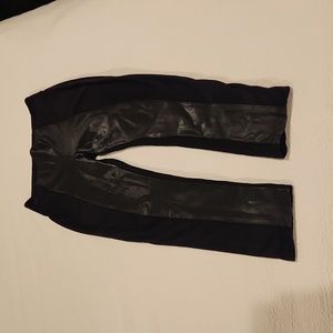 Faux Leather & Suede Leggings